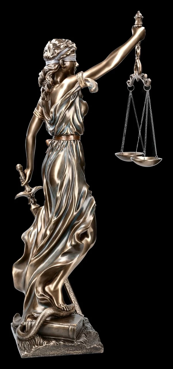 Justitia Statue - Mit Waage Und Schwert - Groß 5 Justitia Statue - Mit Waage Und Schwert - Groß – Bild 3