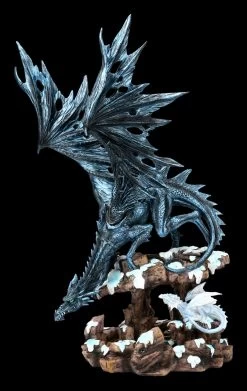 Drachen Figur - Dragons Wisdom - Schnee