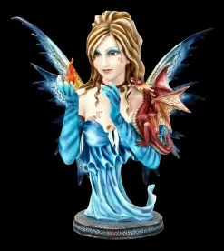 Elfen Büste - Feuer Fee Mit Drache