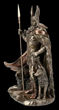 Odin Figur Mit Wölfen -Figuren Deko Verkauf ML6809 Odin Figur mit Woelfen 3 1280x1280