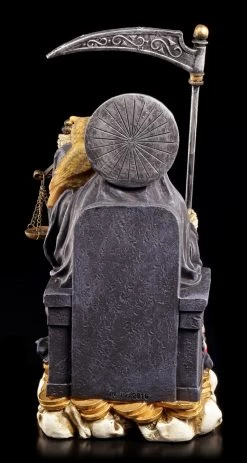 Sitzende Santa Muerte Figur - Schwarz -Figuren Deko Verkauf Santa Muerte Schwarz 3 1280x1280