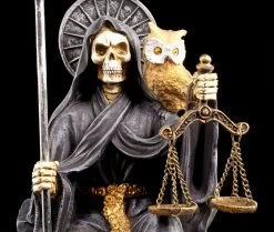 Sitzende Santa Muerte Figur - Schwarz -Figuren Deko Verkauf Santa Muerte Schwarz 5 1280x1280