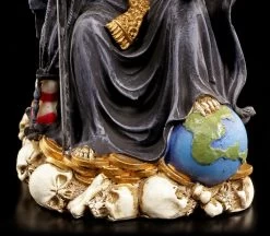 Sitzende Santa Muerte Figur - Schwarz -Figuren Deko Verkauf Santa Muerte Schwarz 6 1280x1280