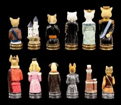 Schachfiguren Set - Hunde Vs. Katzen -Figuren Deko Verkauf Schachfiguren Set Hunde vs Katzen 2 1280x1280
