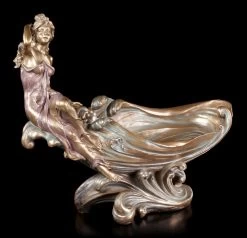 Jugendstil Schale - Frau Mit Handtuch Vor Wanne