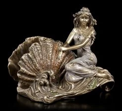 Serviettenhalter - Frau Sitzt Neben Muschel