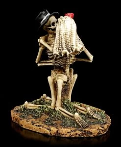 Skelett Brautpaar Figur Kniend - Love Never Dies -Figuren Deko Verkauf Skelett Brautpaar Figuren Auf Rasen Love Never Dies 4 1280x1280