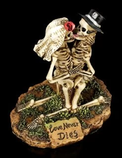Skelett Brautpaar Figur Kniend - Love Never Dies -Figuren Deko Verkauf Skelett Brautpaar Figuren Auf Rasen Love Never Dies 5 1280x1280