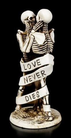 Skelett Figuren - Love Never Dies - Banderole -Figuren Deko Verkauf Skelett Figuren Love Never Dies Banderole 2 1280x1280