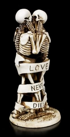 Skelett Figuren - Love Never Dies - Banderole -Figuren Deko Verkauf Skelett Figuren Love Never Dies Banderole 3 1280x1280