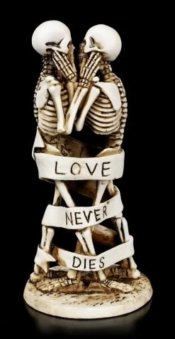 Skelett Figuren - Love Never Dies - Banderole -Figuren Deko Verkauf Skelett Figuren Love Never Dies Banderole 4 1280x1280