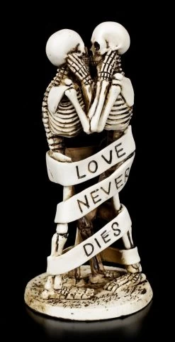 Skelett Figuren - Love Never Dies - Banderole -Figuren Deko Verkauf Skelett Figuren Love Never Dies Banderole 1280x1280