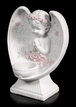 Teelichthalter - Engel Bub Mit Herzen -Figuren Deko Verkauf Teelichthalter Weisser Engel Mit Herzen 3 1280x1280