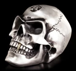 Alchemy Totenkopf - Metallfarbener Alchemist -Figuren Deko Verkauf Totenkopf Silber 2 1280x1280