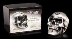 Alchemy Totenkopf - Metallfarbener Alchemist -Figuren Deko Verkauf Totenkopf Silber 5 1280x1280