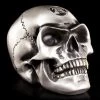 Alchemy Totenkopf - Metallfarbener Alchemist -Figuren Deko Verkauf Totenkopf Silber 1280x1280