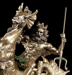 Poseidon Figur Auf Seepferd - Olympischer Gott -Figuren Deko Verkauf Veronese Poseidon Figur Seepferd Olympischer Gott 4 1280x1280
