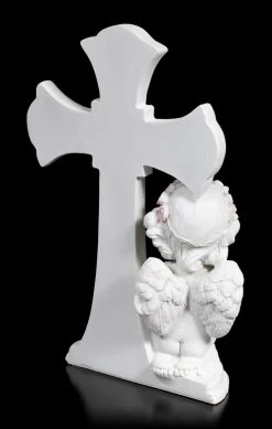 Weiße Cherub Figur Vor Kreuz Betend 11 Weiße Cherub Figur Vor Kreuz Betend -Figuren Deko Verkauf Weisse Cherub Figur Vor Kreuz Betend 2 1280x1280