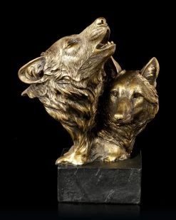 Wolfsköpfe Auf Monolith - Song Of The Wild -Figuren Deko Verkauf Wolfskoepfe Auf Schwarzem Monolith Song Of The Wild 1 1280x1280