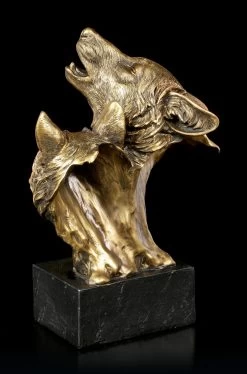 Wolfsköpfe Auf Monolith - Song Of The Wild -Figuren Deko Verkauf Wolfskoepfe Auf Schwarzem Monolith Song Of The Wild 5 1280x1280